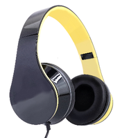 Casque d'écoute filaire avec interface de 3.5mm pour ordinateur portable Tablette Over Ear Casque d'ordinateur filaire