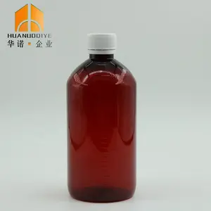 Xi-rô Hổ Phách Màu Hổ Phách Dược Phẩm 500Ml Chai Nhựa Y Tế Có Nắp Nhựa Dùng Trong Dược Phẩm