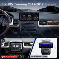 Pantallas OLED de 12.3 Pulgadas de Buena Calidad para Navegación en VW Touareg 2011-2017 - Monitor de Coche Android LHD/RHD NEGRO MATE