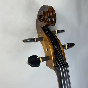 Violín Artesanal con Patrón Mate, Tapa <span class=keywords><strong>de</strong></span> Abeto para <span class=keywords><strong>Violonchelo</strong></span>, Fondo y Lados <span class=keywords><strong>de</strong></span> Madera Maciza <span class=keywords><strong>de</strong></span> Arce, Diapasón <span class=keywords><strong>de</strong></span> Ébano, Cuerdas <span class=keywords><strong>de</strong></span> <span class=keywords><strong>Fibra</strong></span> <span class=keywords><strong>de</strong></span> <span class=keywords><strong>Carbono</strong></span> - Product Image 4
