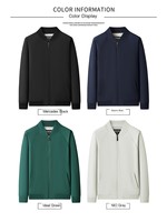Blouson de baseball pour homme avec logo personnalisé, coupe-vent imperméable, décontracté, pour l'extérieur, printemps-automne, vente en gros OEM, streetwear professionnel