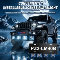 Xenplus PZ2-LM40B 6000K 50000LM Projecteur LED avec lentille, feux d'immatriculation, éclairage auxiliaire 140W IP68, projecteur de conduite pour la Thaïlande