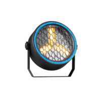 Projecteur de scène LED COB 3x30W rétro avec bandes LED RGB, effet blinder, contrôle DMX512, idéal pour les fêtes et les studios de danse
