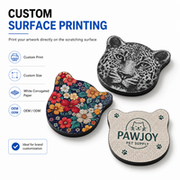 Grattoir pour chat mural vertical en carton ondulé blanc écologique imprimé sur mesure, OEM ODM Surface