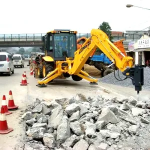 Construção pesada Machinary Roda Retroescavadeira CLG775