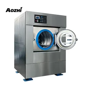25KG वाणिज्यिक वॉशिंग मशीन वॉशर एक्सट्रैक्टर पूरी तरह से अर्ध स्वचालित औद्योगिक वॉशिंग मशीन