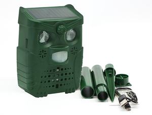 USMILEPET nuovo Repeller per cani ad ultrasuoni ABS Repeller per animali ad ultrasuoni a energia solare per cani e uccelli gatti all'aperto - Product Image 6