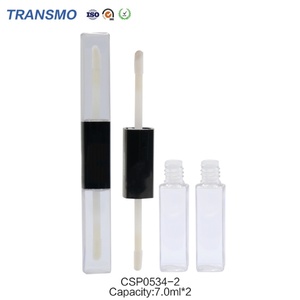 Nouveautés Tubes de gloss à lèvres personnalisés avec logo 7ml*2 en gros Tubes de gloss à lèvres vides à double extrémité Tube de rouge à lèvres liquide avec applicateur - Product Image 3