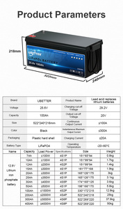 블루투스 탑재 24V <span class=keywords><strong>12V</strong></span> <span class=keywords><strong>LiFePO4</strong></span> 배터리, 태양광 에너지 저장, BMS 보호, RV, 골프 카트, 전동 지게차용 충전식 - Product Image 3