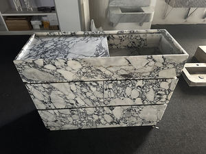 Lavabo de Baño de Mármol Arabescato Moderno, Tamaño Personalizado, con Grosor de 20/30 mm, para Uso en Hoteles - Product Image 5