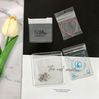 Vente en gros Sac à bijoux en PVC avec fermeture éclair en plastique transparent Logo imprimé personnalisé pour boucles d'oreilles montres et colliers