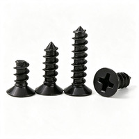 Tornillos autorroscantes de cabeza avellanada Phillips con extremo plano, niquelados, M1.7 M2 M2.3 M2.6 M3 M4 M5