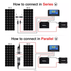 Panel Solar Flexible monocristalino fuera de la red de 200W, Kit de Panel de sistema de energía de placa casera <span class=keywords><strong>para</strong></span> generador, carga de energía, caravana, barco - Product Image 6