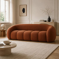 Canapé Moderne en Tissu à Compression en Forme de Citrouille pour Salons et Espaces Hôteliers