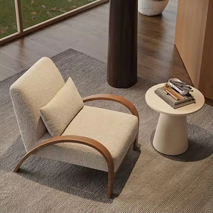 Sillón Reclinable Individual de Estilo Moderno Vintage, Diseño Nórdico Minimalista de Alta Gama para Apartamentos Pequeños, Sala de Estar u Hotel - Product Image 2