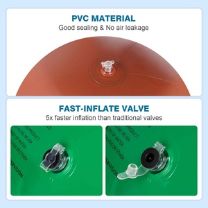 Juegos Inflables para Fiestas de Playa de Verano para Adultos, Flotador de Aguacate de PVC con Pelota para Nadar y Divertirse - Product Image 4