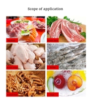 Barquette rectangulaire en plastique PP pour emballage de viande fraîche et aliments surgelés, conteneur pour fruits, légumes et viande, utilisable pour la congélation