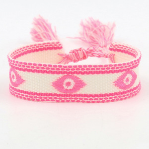 ZDL022 Devil's Eye Lucky Eye pulsera tejida a mano DIY joyería femenina borla correa de muñeca - Product Image 6
