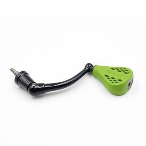 Empuñadura para Carrete de Pesca de 66 mm, Fibra de Carbono, 35 mm, TPE Verde, para Carretes de Spinning Penn 420ss 430ss - Product Image 1