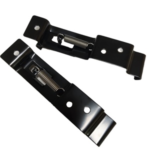 Soporte Rectangular para <span class=keywords><strong>Matrícula</strong></span> de Coche, de Acero Inoxidable con Resorte, Abrazaderas para <span class=keywords><strong>Remolque</strong></span>, Clip de Fijación Negro - Product Image 1