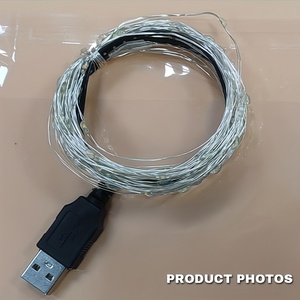 Guirnaldas <span class=keywords><strong>de</strong></span> Luces <span class=keywords><strong>de</strong></span> 1m 2m 3m 5m, Guirnalda <span class=keywords><strong>de</strong></span> Luces USB <span class=keywords><strong>para</strong></span> Escritorio, Oficina, Árbol <span class=keywords><strong>de</strong></span> Navidad, Decoración <span class=keywords><strong>de</strong></span> Fiestas - Product Image 3