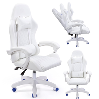 360 rotatif ergonomique inclinable Sillas Gamer blanc confortable en cuir pivotant Massage rgb chaise de jeu avec accoudoir de liaison
