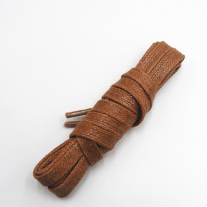 เชือ<span class=keywords><strong>ก</strong></span>ผู<span class=keywords><strong>ก</strong></span>รองเท้าหนังเคลือบแว็<span class=keywords><strong>ก</strong></span>ซ์แบบแบนขนาด 6 มม. พร้อมปลายพลาสติกใส ยี่ห้อ Custom Brand คุณภาพพรีเมียม ปรับความยาวได้ - Product Image 6