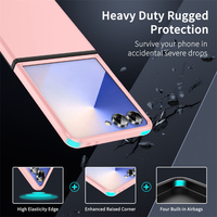 Coque pour iPhone Duo Fold avec quatre airbags intégrés, protection renforcée contre les chutes, bordure surélevée à haute élasticité