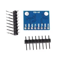 Módulo de Sensor Giroscópico de 3 Ejes GY-521 MPU6050 6DOF + Acelerómetro de 3 Ejes, Interfaz I2C para ESP32 STM32 Raspberry Pi