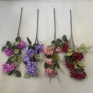 FANCY <span class=keywords><strong>Fiori</strong></span> Artificiali di Lillà <span class=keywords><strong>Viola</strong></span> in Seta per Centrotavola, Decorazioni per Matrimoni, Natale, Lauree, Pasqua - Product Image 1