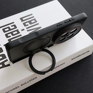 Black Matte Transparent <b>Camera</b> Protective <b>Magnetic</b> Ring Holder 360 Full Wrap Protection Mobile Phone Cases For VIVO X200 Ultra - Product Image 4
