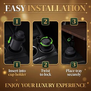 360&deg; Rotating Wood Panel Car Mount Floating Heightened Small Tea Office Square <strong>Table</strong> Vehicle Interior Parts Tabletop Accessories - Product Image 5
