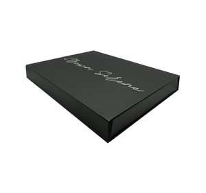 Custom printing glitter fancy paper rigid cardboard box packaging lingerie clothing book shape magnetic box for hair extension