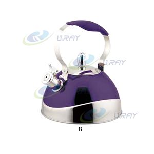 Théière en acier inoxydable 3L Bouilloire sifflante en acier avec poignée en bakélite - Product Image 2