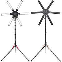 Travor-anneau lumineux 60W, 6 Tubes, étoile, Kit d'éclairage pour photographie, maquillage, YouTube,TikTok, vidéo téléphone, 3200-5600K, CRI 97 +