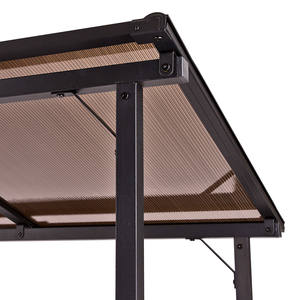 Firewood Rack Storage <strong>Log</strong> Holder Outdoor Wood <strong>Stand</strong> with Roof Super Larger Firewood Rack - Product Image 4