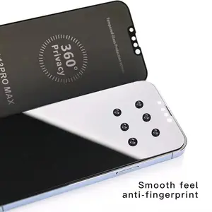 Anti-Spy 360 Graden Privacy Gehard Glas Schermbeschermer Voor Iphone 11 12 Pro 14pro Max Volledige Dekking Schermbeveiliging