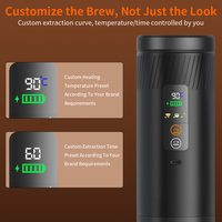 Machine à expresso compacte semi-automatique USB JN-04 pour voiture, portable, pour usage extérieur, pique-nique, randonnée, camping