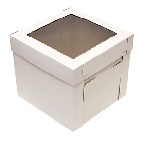 Одноразовые коробки для торта из гофрированного картона, 10 дюймов, с окном - Product Image 2