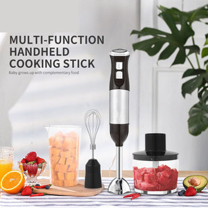 Procesador de alimentos portátil, licuadora de acero inoxidable 4 en 1, exprimidor eléctrico, máquina para hacer purés con batidor y accesorio picador - Product Image 5