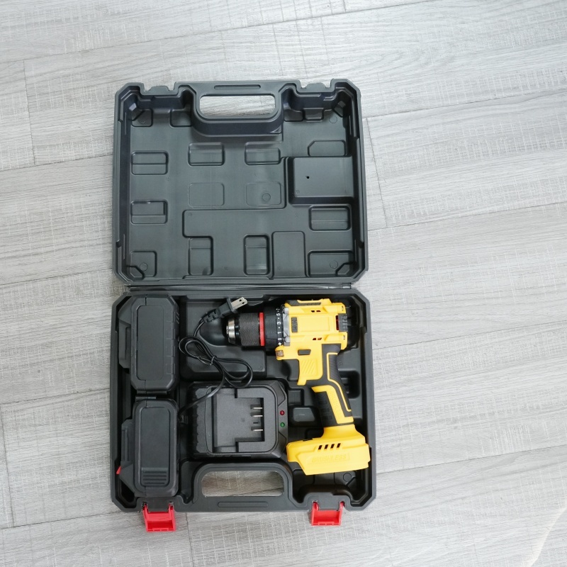 High-Performance One-Key Cordless Drill Forward/Reverse Switch Multi-Material Drilling Power Tool with OEM Battery DC Source · image 4