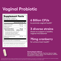 Probiótico Vaginal para Mujeres de Marca Privada, Prebióticos de Arándano, Equilibrio del pH, Salud del Tracto Urinario, Control de Olores, Suplemento, Fábrica ODM
