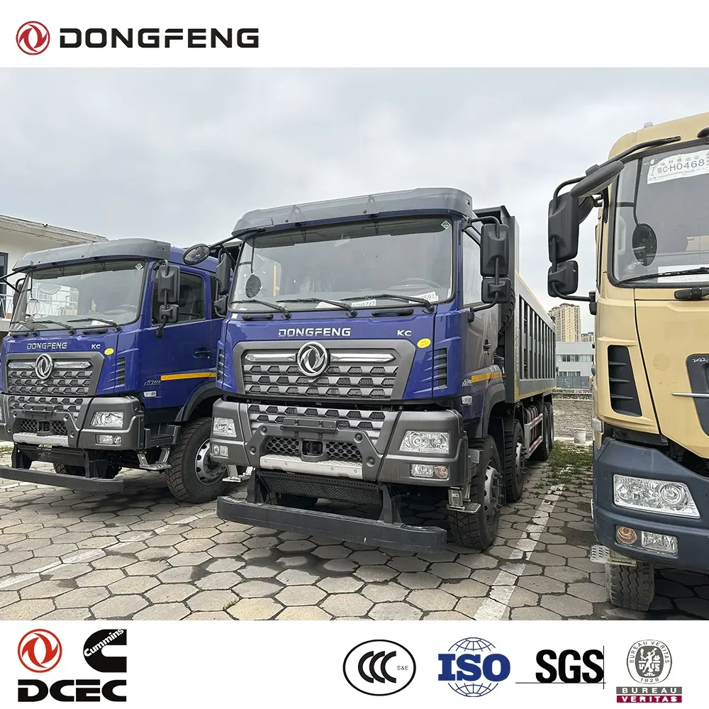 Dongfeng 6x4 구동 타입 LHD 설치 dongfeng 420 HP 유로 V 엔진 GVW 55 톤 디자인 덤프 팁 트럭