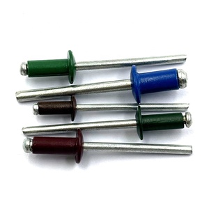 Chất lượng hàng đầu Nhà máy cung cấp trực tiếp Pop đinh tán màu nhôm sơn đinh tán với nhôm Dome Head Trung Quốc - Product Image 1