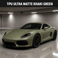 Film de protection de peinture (PPF) en TPU ultra mat vert kaki 1,52*15m 7,5 mil pour voitures militaires, urbaines et tout-terrain