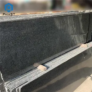 Giá rẻ tấm nhỏ màu đen đánh bóng PAIA đá 100 m2 thiết kế đồ họa 1/-1mm kim cương đen Granite worktops từ đen ngẫu nhiên tấm