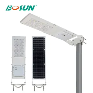 BOSUN جديد رخيصة عالية الطاقة ip65 في الهواء الطلق واسعة الاستشعار عن بعد في الهواء الطلق 120w الشمسية مصباح ليد للشارع 50w 120 واط