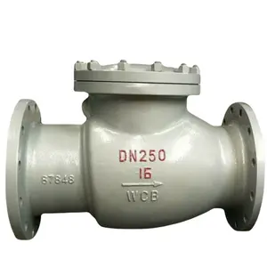 customization factory manufacture H44H-40C carbon steel flanged swing circular disc check valve