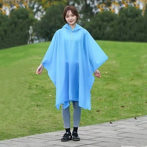 Poncho Impermeable Azul Unisex de PE para Lluvia, para Senderismo, Viajes, Uso Casual, para Adultos, Individual, para Pesca y Camping - Product Image 5
