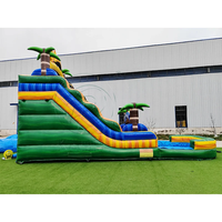 Nouveau design, directement de l'usine, toboggan aquatique gonflable en PVC coloré, toboggan aquatique gonflable commercial en PVC pour la location de fêtes d'enfants